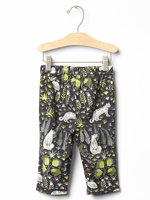 2 of 8 showing, with the color spring night of product Jungle print soft pant