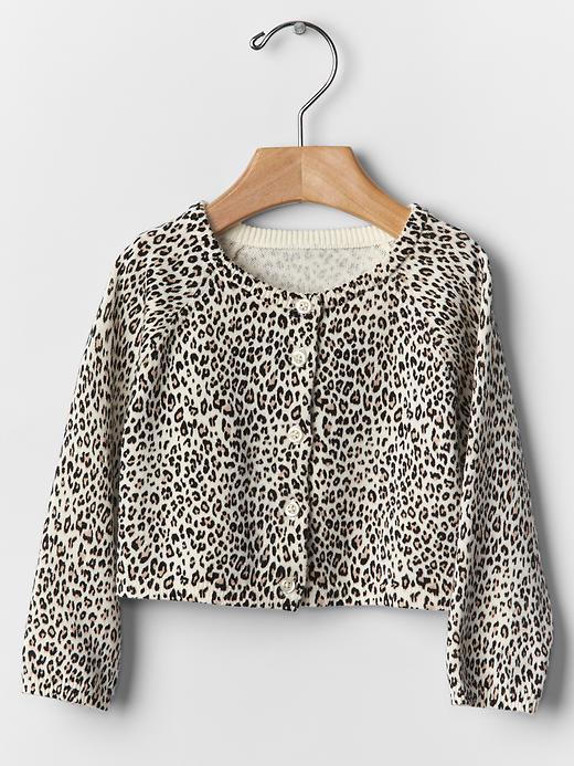 Gap leopard cardigan discount