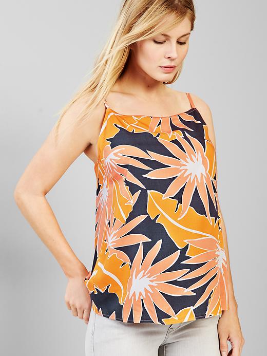 1 of 8 showing, with the color SUMMER CORAL FLORAL of product Tropical print cami