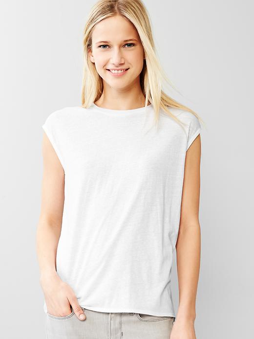 1 of 8 showing, with the color white of product Muscle tank