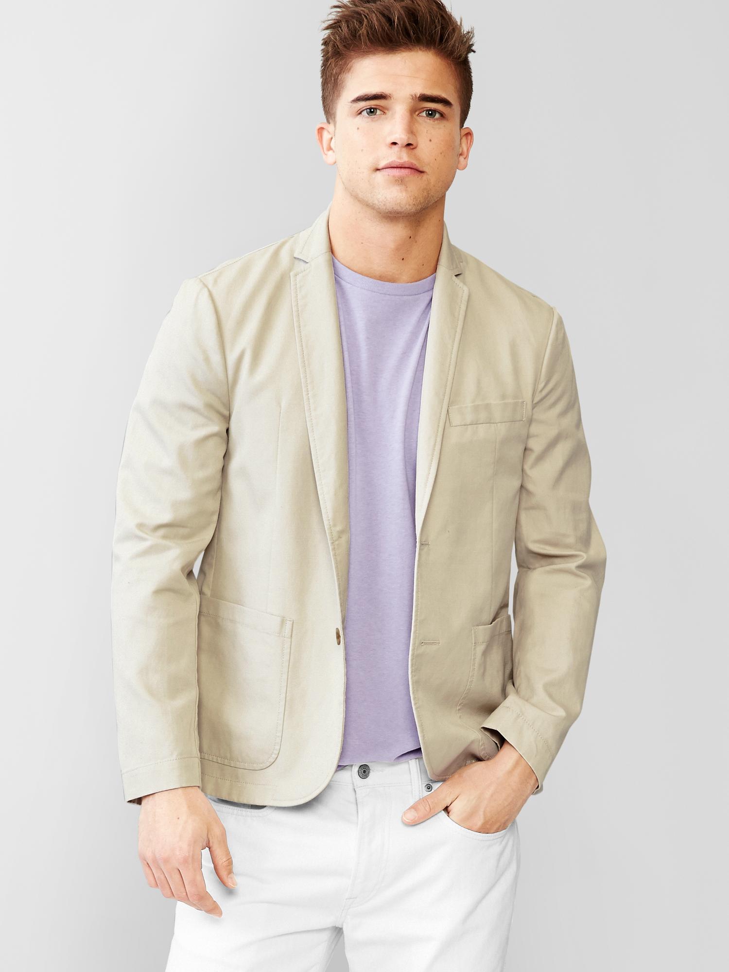 Gap on sale cotton blazer