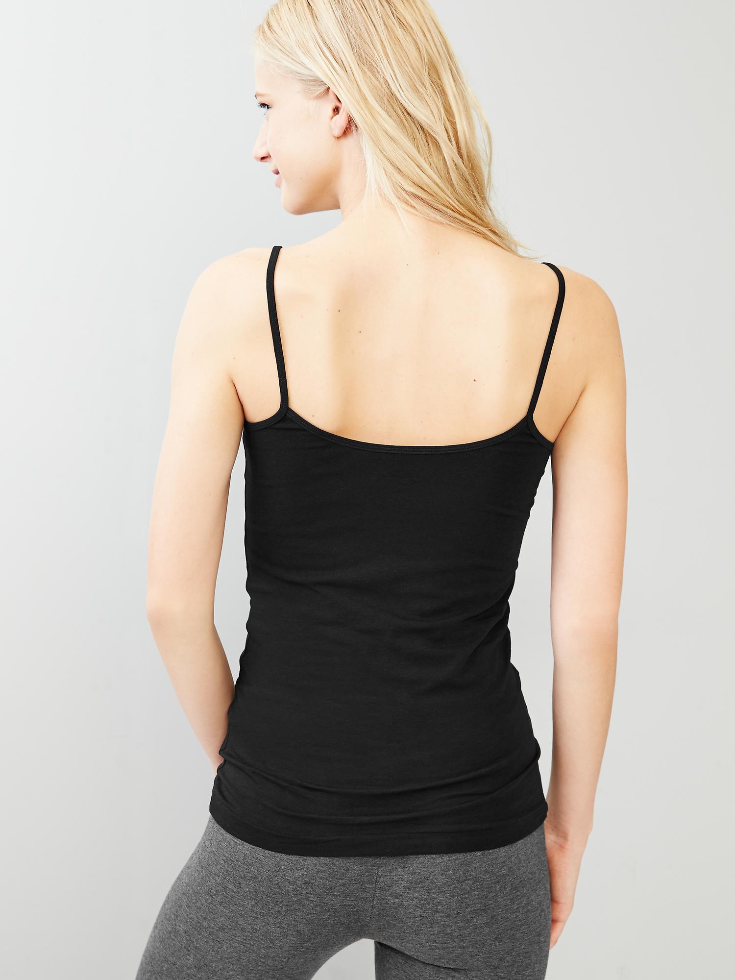 Pure body scoop-neck cami