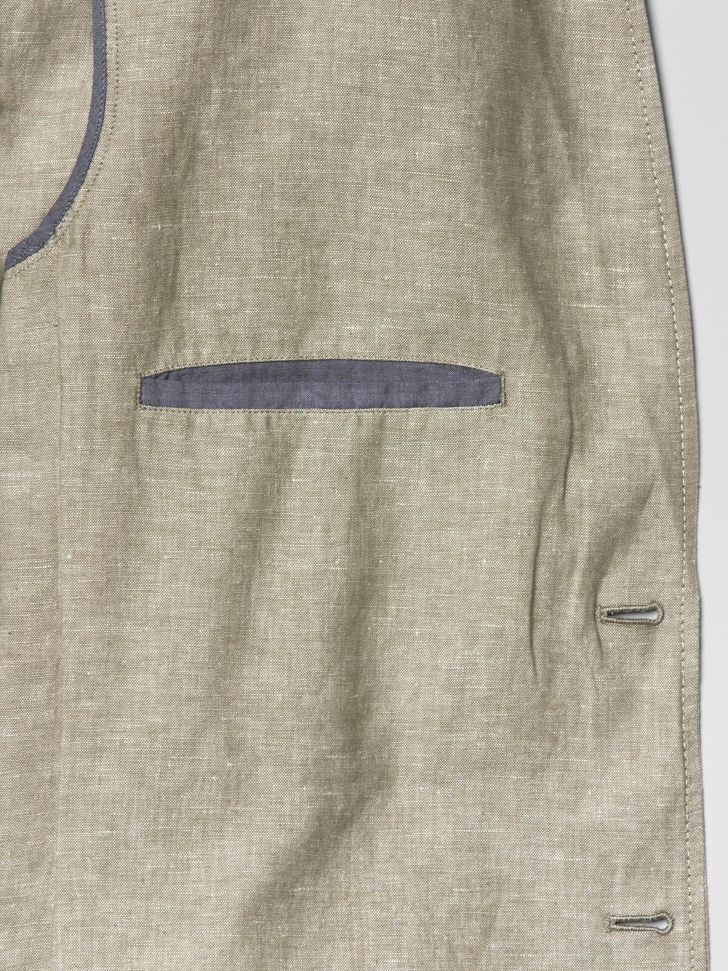 Linen-chambray blazer | Gap