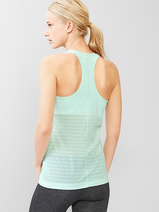 2 of 8 showing, with the color stillwater of product GapFit Breathe mesh tank