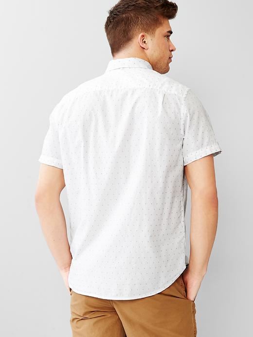 2 of 8 showing, with the color optic white of product Lived-in micro dot shirt
