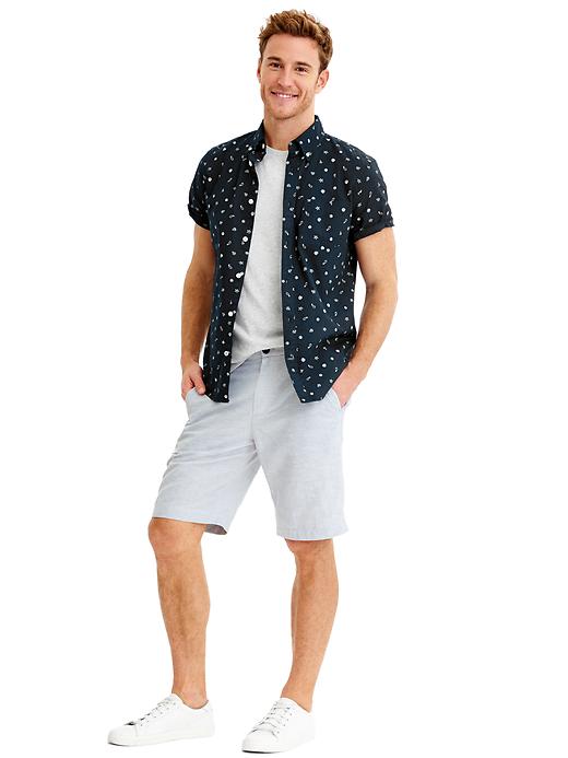 Image number 4 showing, Beach-motif oxford shirt