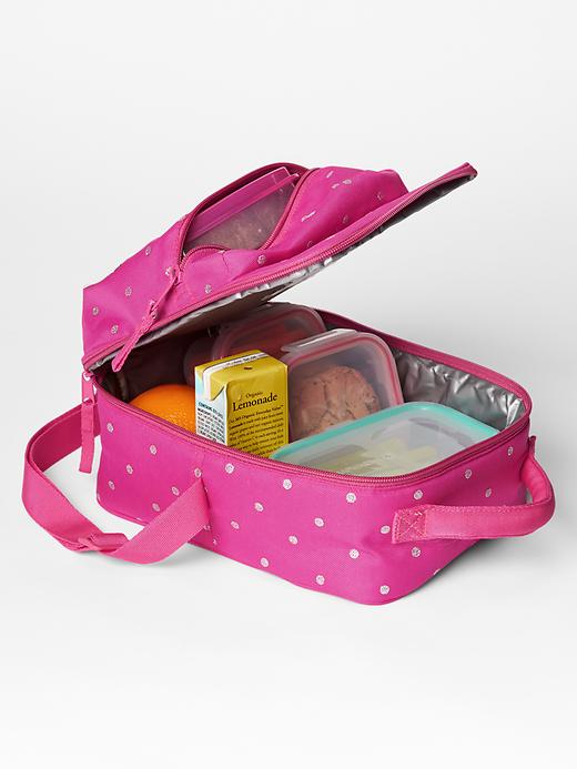 2 of 8 showing, with the color pink of product Printed lunch bag