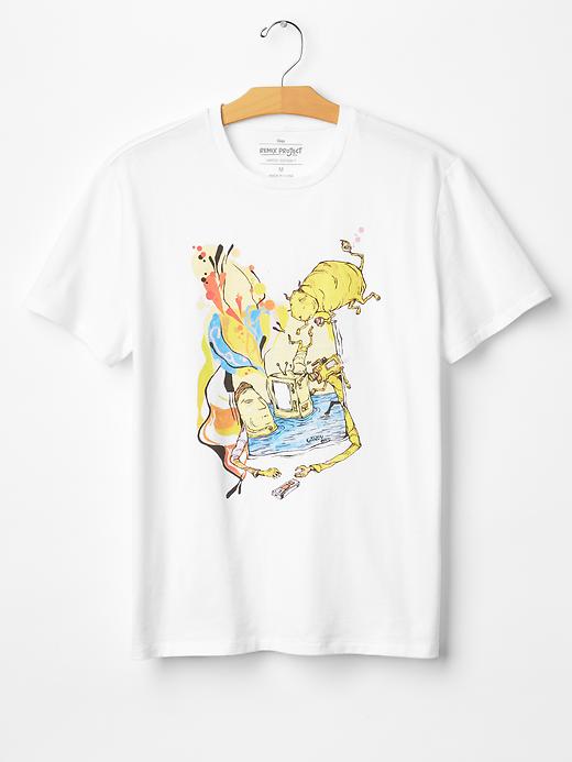 1 of 8 showing, with the color white of product Remix Project Candy Bird t-shirt (unisex)
