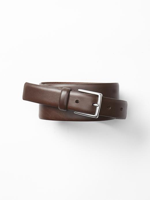 1 of 8 showing, with the color dark brown of product Leather belt