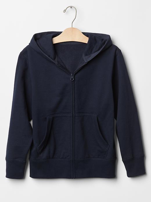 1 of 8 showing, with the color true indigo of product Gym fleece zip hoodie