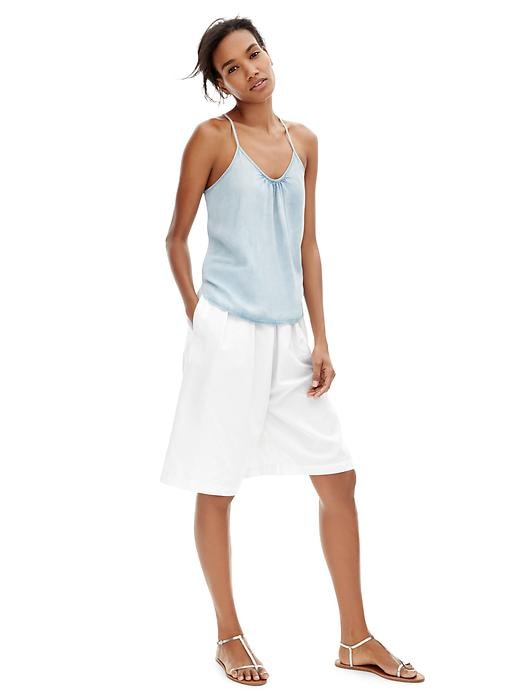 2 of 8 showing, with the color optic white of product Pleated culottes
