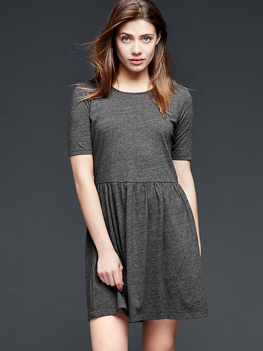 1 of 8 showing, with the color true black of product Triblend t-shirt dress