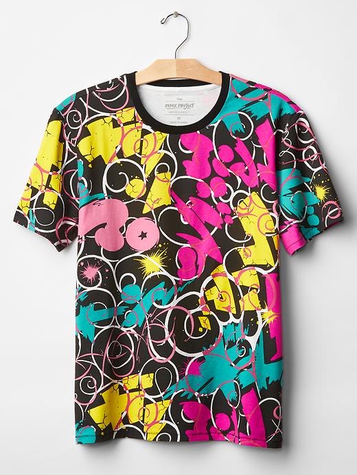1 of 8 showing, with the color black of product Remix Project Fantasista Utamaro t-shirt (unisex)