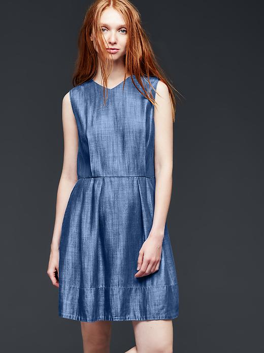 halter cut out dress Tencel Denim Dress – Simply Couture
