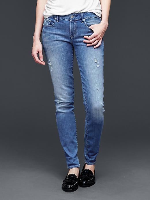 1 of 8 showing, with the color medium indigo of product 1969 always skinny jeans