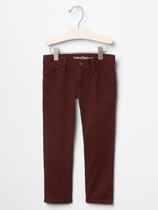 View large product image 1 of 2. Slim herringbone five-pocket pants