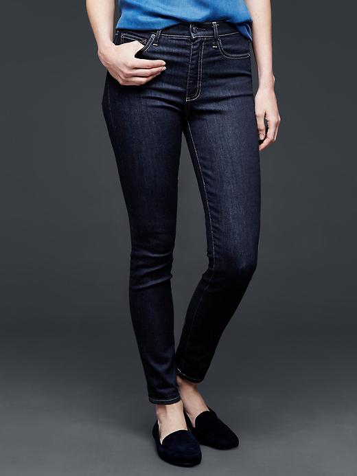 Image number 1 showing, STRETCH 1969 true skinny high rise jeans