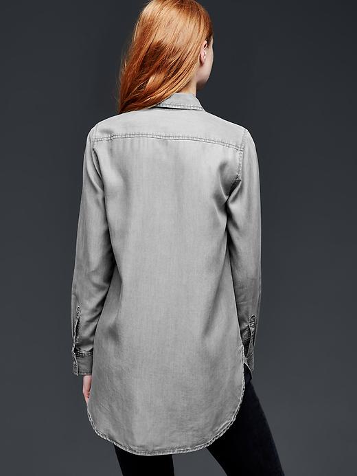 2 of 8 showing, with the color medium grey of product 1969 denim tunic