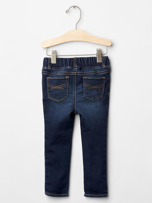 2 of 8 showing, with the color denim of product 1969 super soft indigo pull-on legging jeans