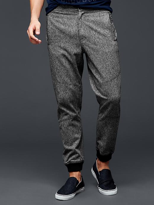 1 of 8 showing, with the color ash of product Twill utility jogger
