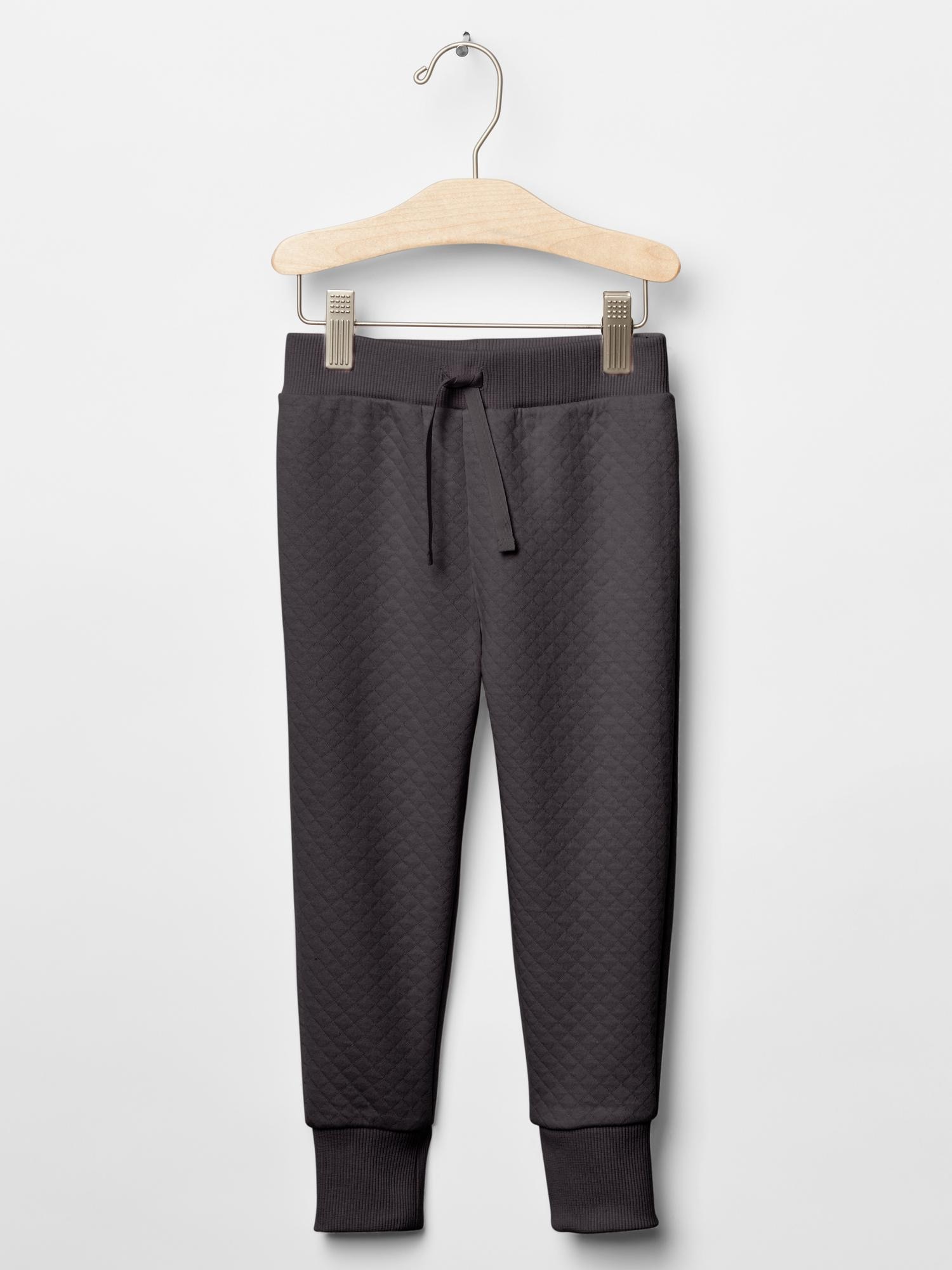 Classic Quilted Jogger- Gray