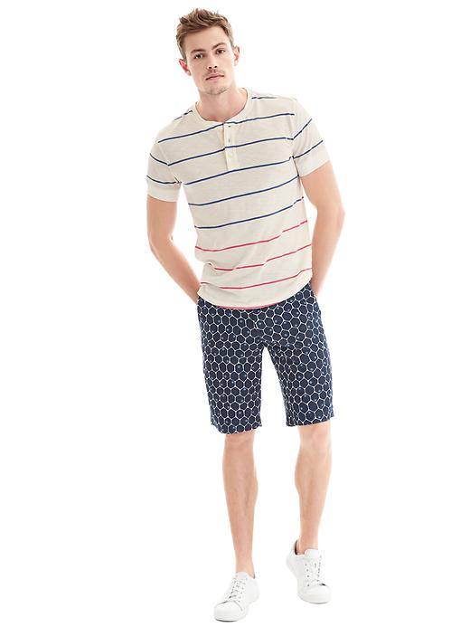 2 of 8 showing, with the color white stripe of product Lived-in multi stripe henley