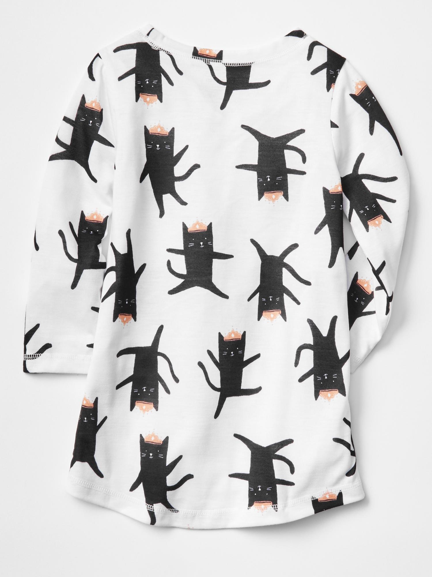 Cat longsleeve night gown Gap