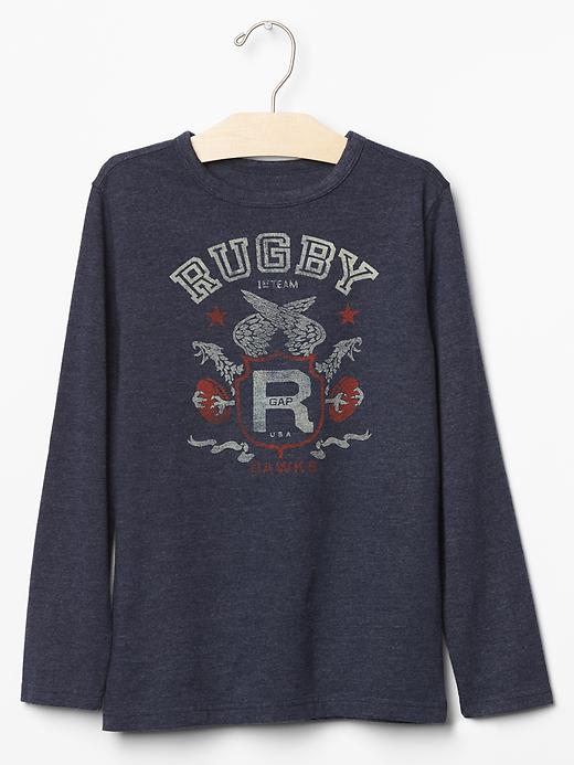 1 of 8 showing, with the color true indigo of product Graphic tee