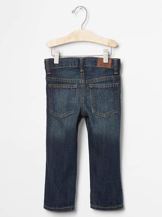 View large product image 2 of 2. 1969 destructed straight jeans