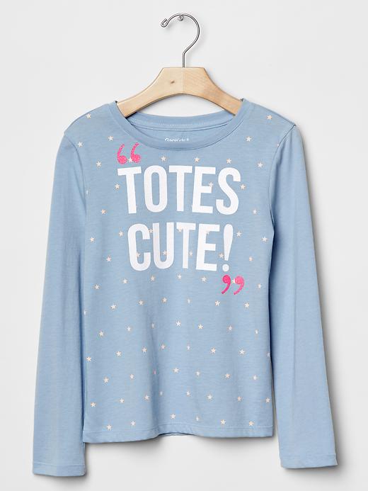 1 of 8 showing, with the color bleach blue of product Embellished graphic tee