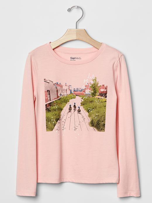 1 of 8 showing, with the color icy pink of product Embellished graphic tee