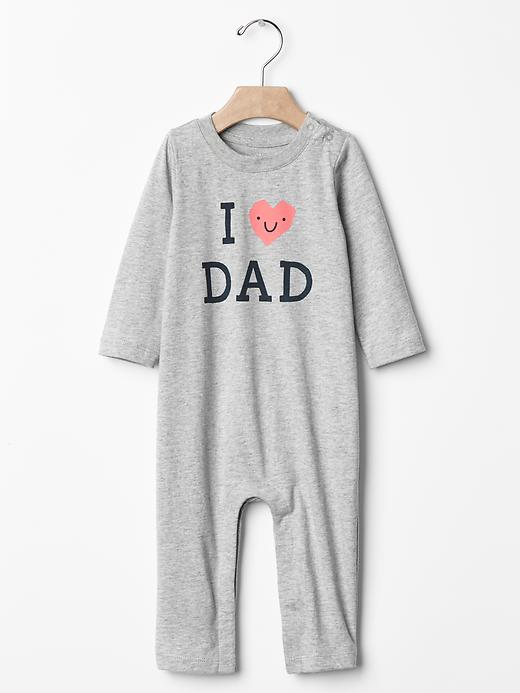 1 of 8 showing, with the color dad of product Long sleeve graphic one-piece
