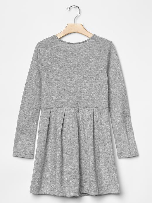 2 of 8 showing, with the color heather grey of product Marl fit & flare dress