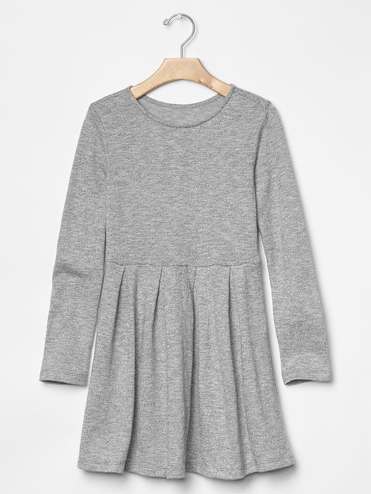 1 of 8 showing, with the color heather grey of product Marl fit & flare dress