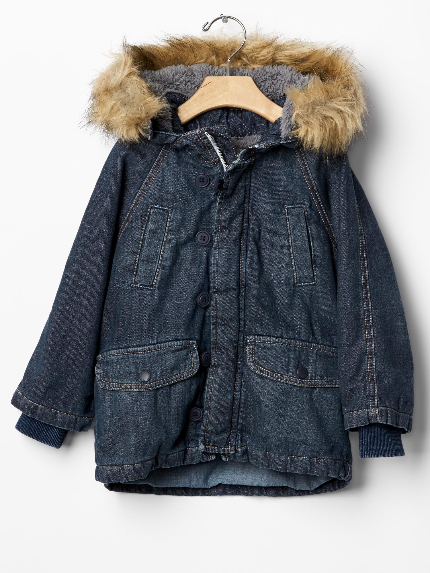 1969 denim snorkel jacket Gap