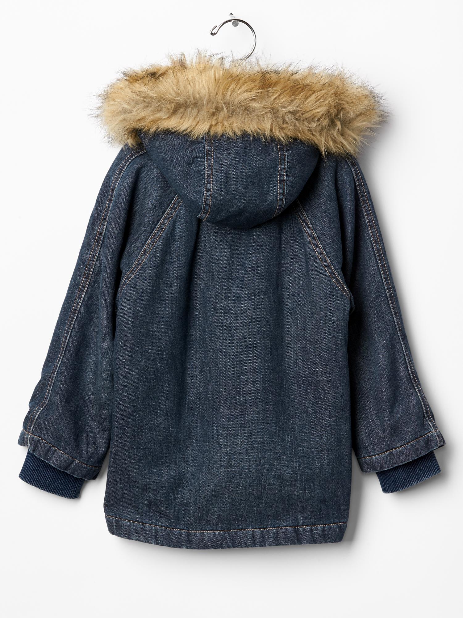 1969 denim snorkel jacket Gap