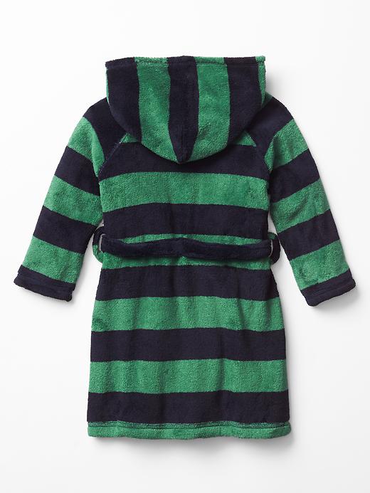 Image number 2 showing, Fleece stripe sleep robe