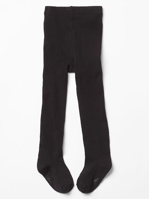 2 of 8 showing, with the color true black of product Toddler Bear Tights