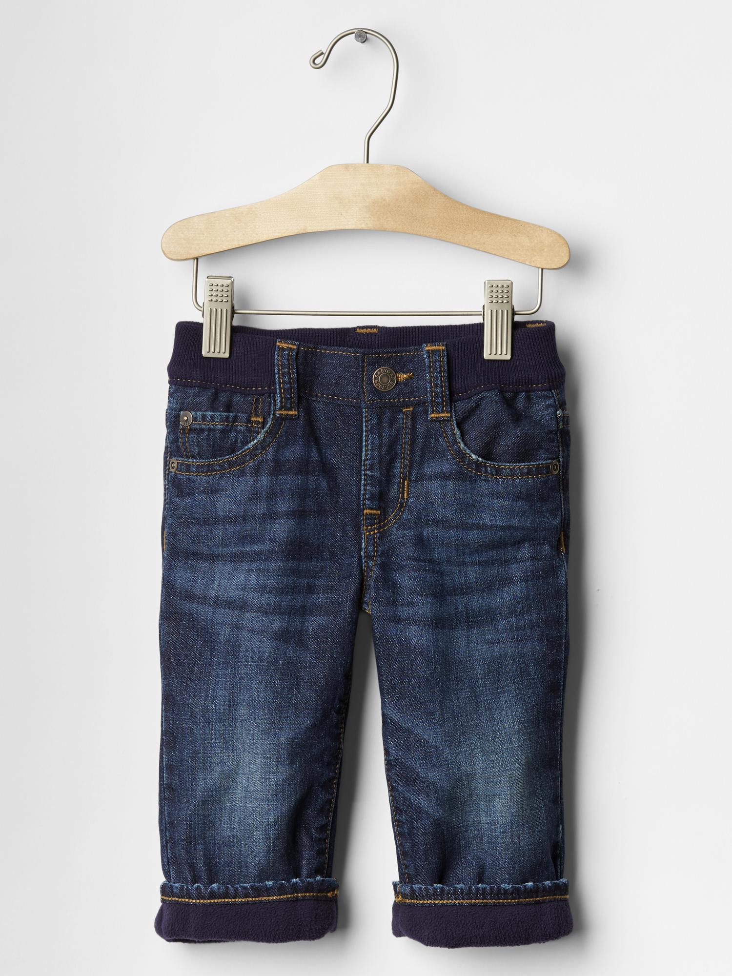 1969 fleece lined pull on original fit jeans Gap