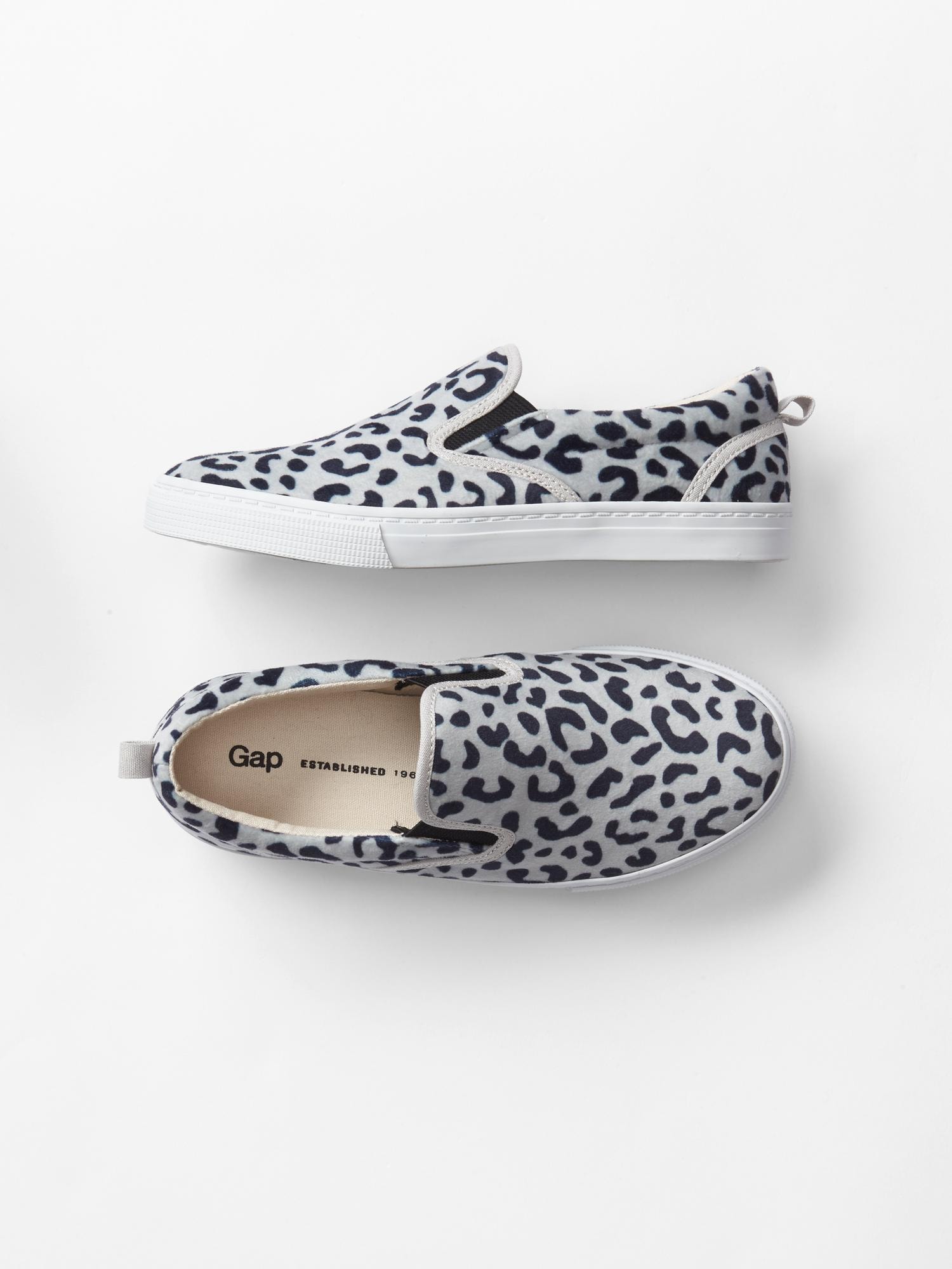 Animal print slipon sneakers Gap