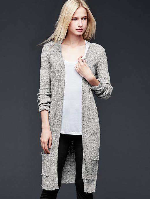 Pure Body ribbed cardigan