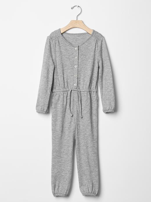 1 of 8 showing, with the color heather grey of product Marled jumpsuit