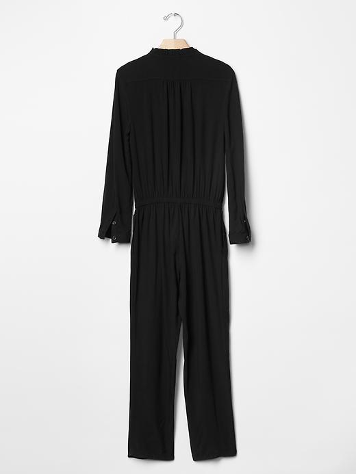 Pintuck solid jumpsuit Gap