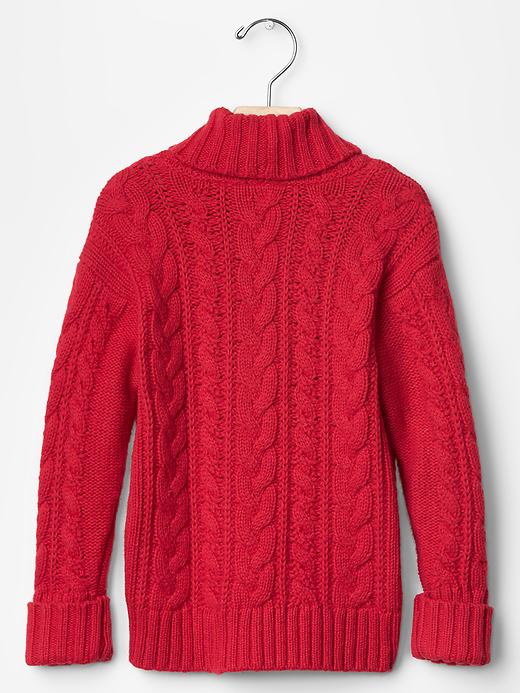 View large product image 2 of 2. Cable knit cocoon cardigan