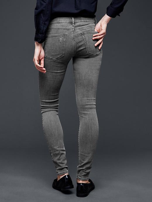 2 of 8 showing, with the color cement grey of product 1969 destructed true skinny jeans