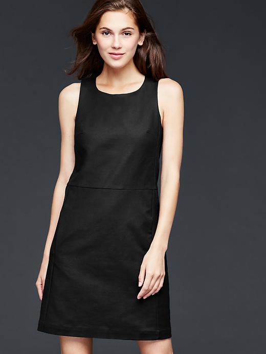 1 of 8 showing, with the color true black of product Sheath dress
