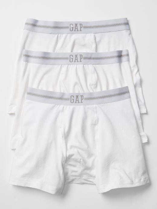 1 of 8 showing, with the color optic white of product Basic boxer briefs (3-pack)