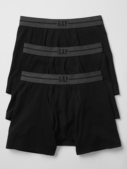 1 of 8 showing, with the color true black of product Basic boxer briefs (3-pack)