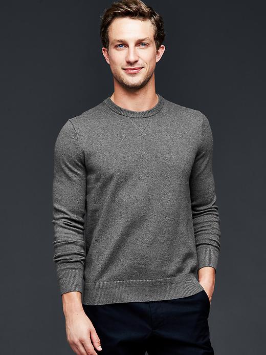 Cotton cashmere crew sweater Gap