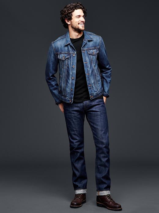 1969 heritage denim jacket medium blue wash